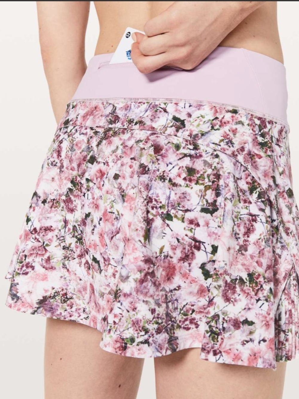 Lululemon Play Off The Pleats Skirt 13" Blossom Spritz Multi / Pink Chalk